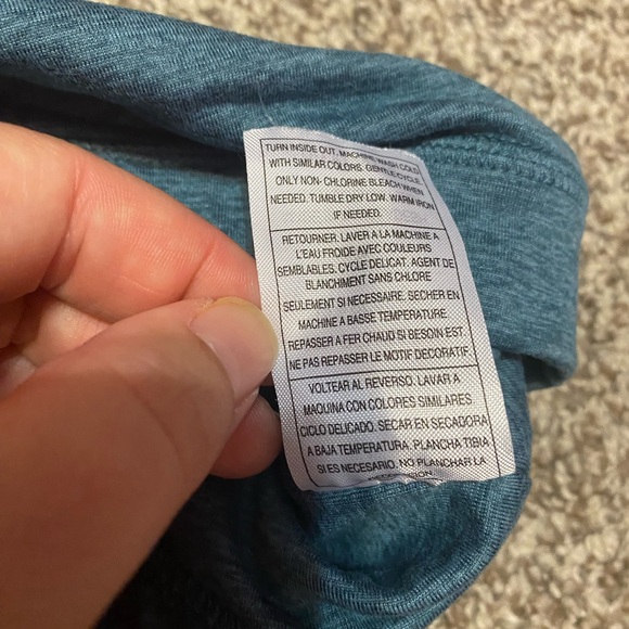 Peloton Heathered Blue Racerback Sports Bra - Picture 5 of 5